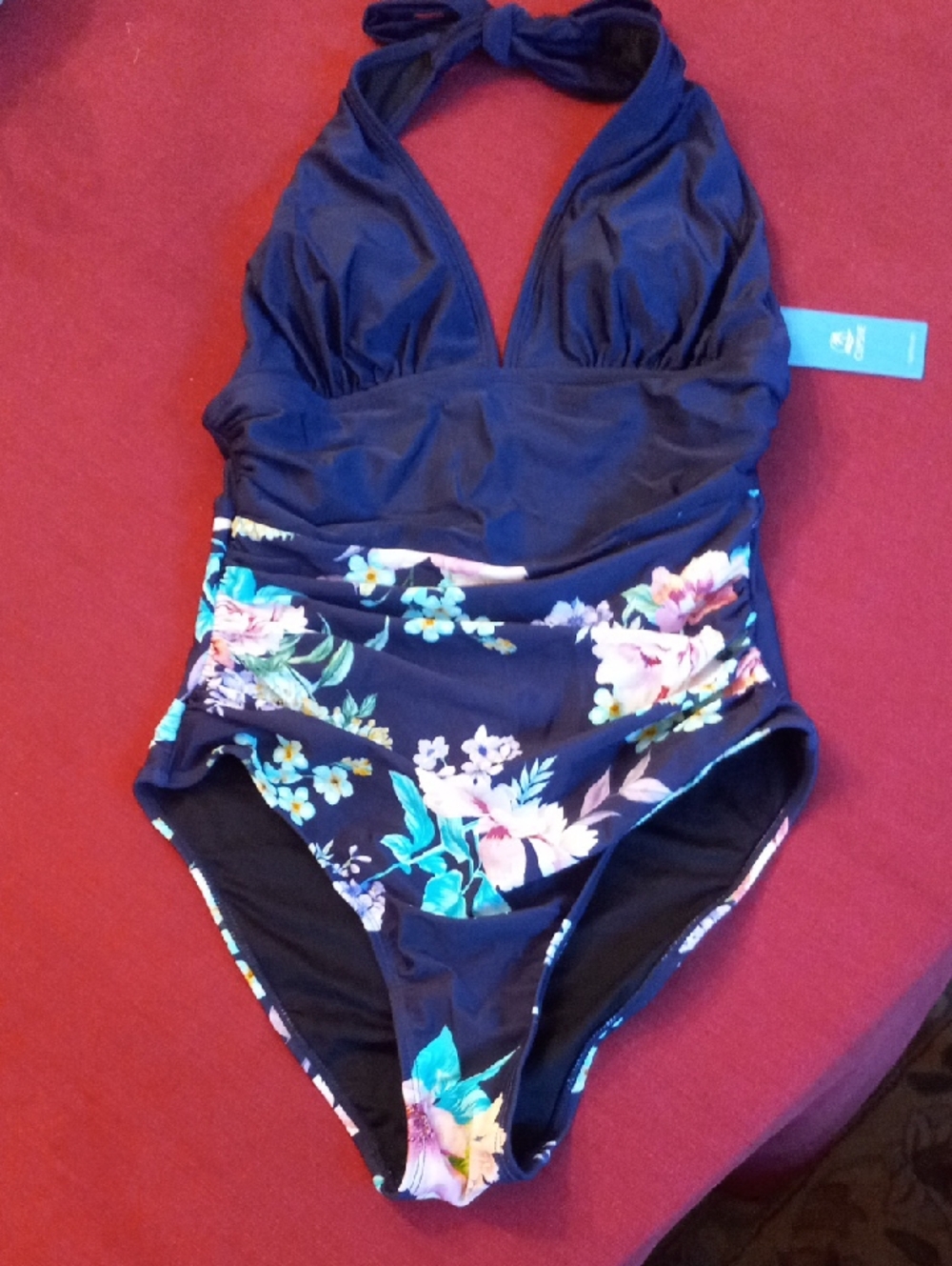 Cupshe One Piece Halter Top Swimsuit NWT